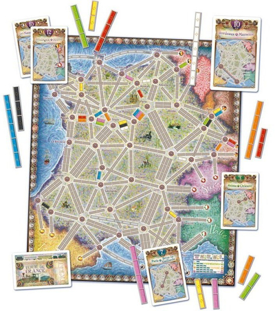 Lojë tavoline Days of Wonder Ticket to Ride France Old West, zgjerim, deri 6 lojtarë, shumëgjuhëshe