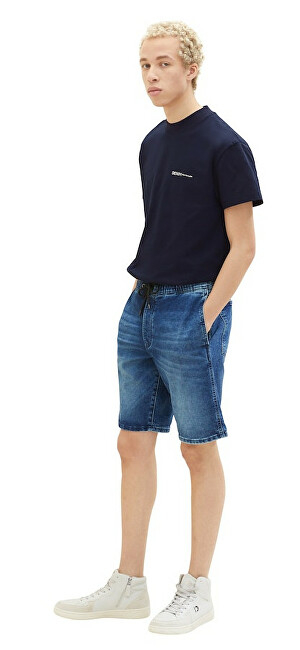 Pantallona të shkurtë Tom Tailor Loose Fit, të kaltër
