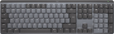 Tastierë pa kabllo Logitech MX Mechanical, me Bluetooth, ndriçim tastiere, grafit