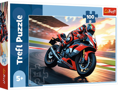 Puzzle Trefl Kids Fast Motorbike, 100 copa, shumëngjyrësh