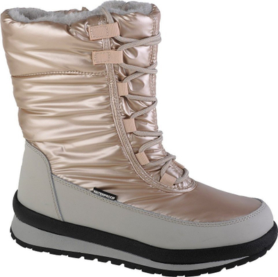 Çizme dëbore për goca CMP Harma Snow Boot W 39Q4976, që s’ju futet uji, me astar të ngrohtë, bezhë me shkëlqim