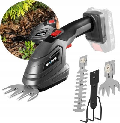 Gërshërë kopshti pa kabllo Graphite 58GE119, 18V, teh 20 cm, gri
