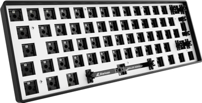 Механичка тастатура Sharkoon SKILLER SGK50 S4 Barebone, 60%, РГБ, црна