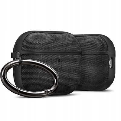 Kuti mbrojtëse Spigen Urban Fit për Apple AirPods Pro 3, me varëse, e zezë