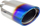 Dalje shkarkimi dekorative AMiO 02356, 166mm, diametër 58mm, çelik inox i kromuar blu