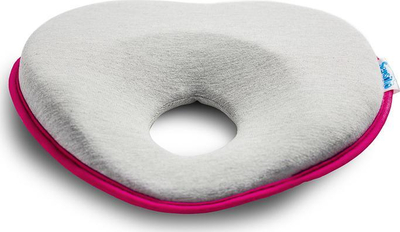 Jastëk ergonomik për bebe Sensillo Corrective Pillow, 22x22 cm, 0-6 muaj, rozë magenta