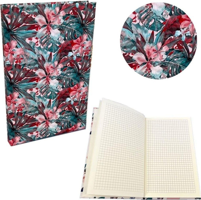 Bllok shënimesh Bee-bee Notes Thai Flowers, A5, 192 faqe, me kuadrata