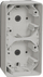Bazë murale Schneider Electric Mureva Styl MUR39912, 2 module vertikale, instalim sipërfaqësor, e bardhë