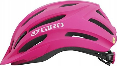 Helmetë çiklizmi për fëmijë Giro Register II UY, perimetër 50–57 cm, 16 vrima ventilimi, rozë matte
