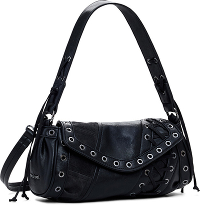Çantë krahu për femra Desigual Tango Black Patch Zar, e zezë
