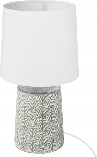 Lampë tavoline Atmosphera Ceramic Gray, qeramike, për zbukurim, gri