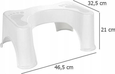 Stol tualeti Secura, ergonomik, plastikë e fortë, i bardhë