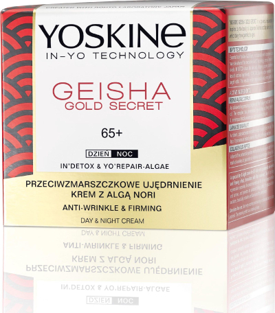 Крем за лице Yoskine Geisha Gold Secret, против брчки 65+, за ден и ноќ