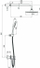 Set dushi Concealed Square Shower, bateri termostatike e fshehur, kokë dushi katrore 22cm, krom