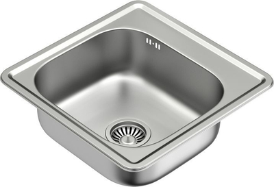 Lavaman Quadron JOE 110 SteelQ, 48 × 48 cm, 1 komorë 40 × 34,7 cm, 16 cm thellësi