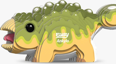 Lodër 3D Eugy Prehistory Ankylo, model dinosauri, prej kartoni, me plot ngjyra