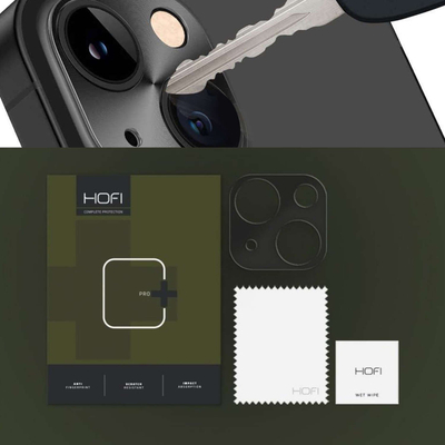 Mbrojtëse kamere Hofi Alucam Pro+, alumini, për iPhone 15 15 Plus, e zezë