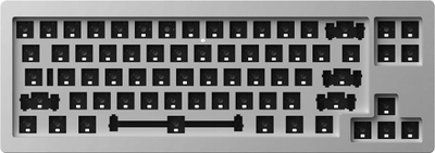 Bazë tastiere mekanike Akko MonsGeek M7 VIA, barebone, USB, argjendtë