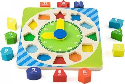 Lojë edukative ACOOL TOY (AC7663), orë me blloqe gjeometrike