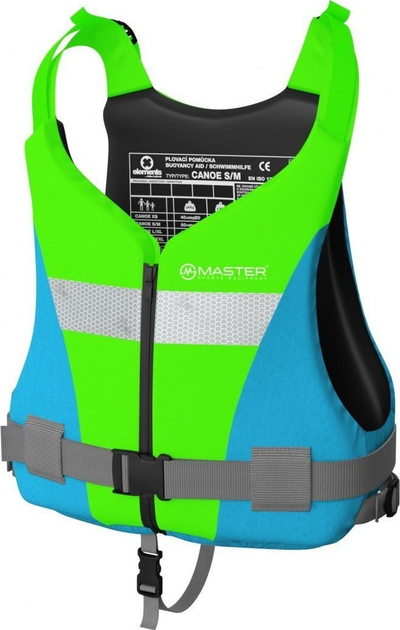 Jelek noti MASTER Eleave XXXL, për mbi 90 kg, me shirita reflektues, jeshil lime me blu