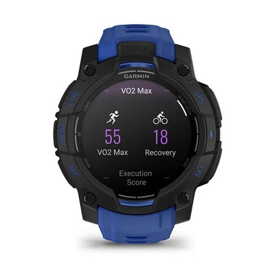 Ora sportive Garmin Instinct 3 Limited Edition, 45mm, AMOLED, bolt blue black