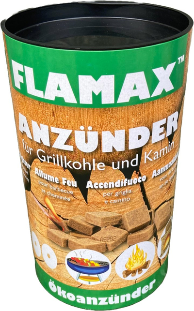 Ndezës ekologjik zjarri Flamax, 100 kuba, paketim cilindër