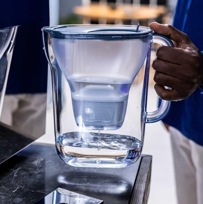 Filtri për ujë Brita Essential XL, 3.5L, 3 filtra Maxtra Pro, i kaltër i errët