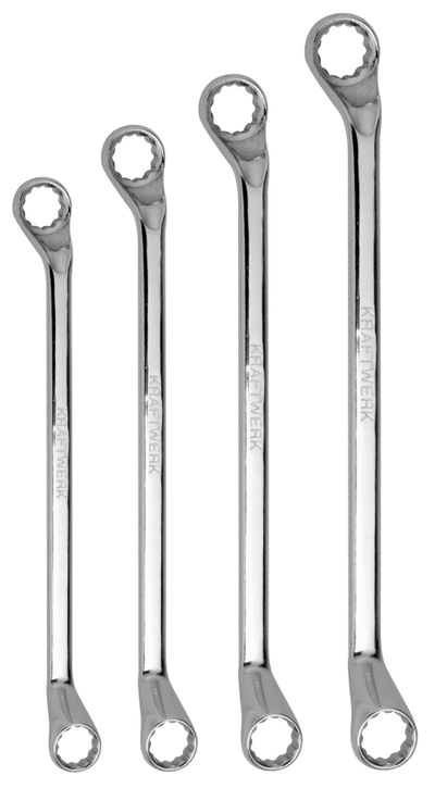 Çelësa unazor të dyanshëm, 4 copë, 21-32 mm