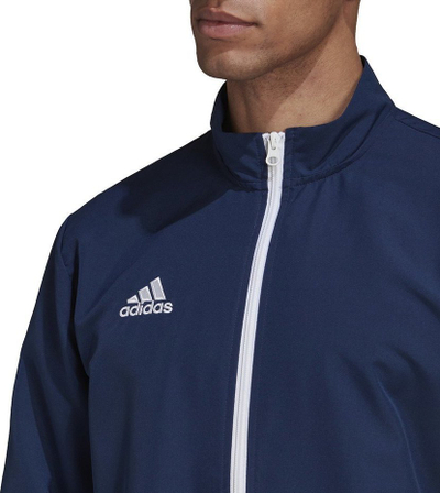 Jaketë sportive për burra Adidas Entrada 22 Presentation HB0571, AEROREADY, blu e errët