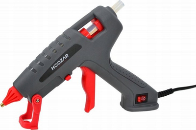 Pistole ngjitëse Hoozar Glue Gun 100W, ngrohje e shpejtë, plastike, e zezë