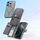 Заштитна маска-паричник DUX DUCIS Lawa за iPhone 16 Pro, 2 во 1, MagSafe, сива
