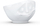 Tas porcelani FiftyEight Glücklich, 500 ml, i bardhë