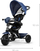 Tricikletë për kalamaj Qplay Cosy, 4 në 1, me dorezë për prindin, blu