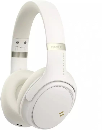 Kufje Bluetooth HAVIT H630BT, pa tela, on ear, të bardha