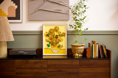 Set ndërtimi LEGO Art Vincent van Gogh Sunflowers 31215, dekor murale, shumëngjyrësh