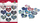 Stickerë 3D për Krishtlindje Titanum Hearts, me figura, me simite që shkëlqejnë