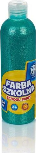Ngjyrë tempera Astra School Paint, metalike natyrale, 250 ml, jeshile