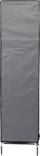 Garderobë tekstile turistike Saska Garden, e palosshme, 127x45x172 cm, gri e errët