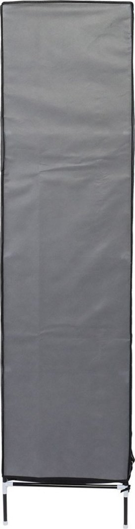 Garderobë tekstile turistike Saska Garden, e palosshme, 127x45x172 cm, gri e errët