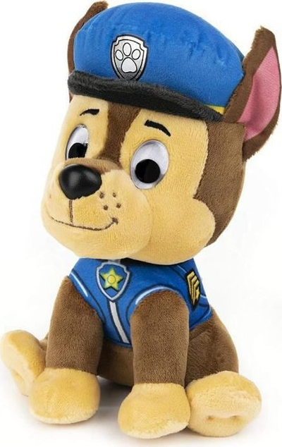 Lodër pelushi Paw Patrol GUND Chase, 15 cm, e butë, lahet në makinë