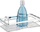 Raft muri Wenko Premium, çelik inox, 24 x 13.5 x 6.5 cm, argjendtë