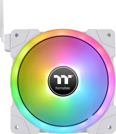 Ventilatorë PC Thermaltake SWAFAN EX12 RGB, set me 3 copa, 120mm, të bardhë