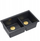 Lavaman kuzhine Quadron Logan 120, dyshe undermount 76 cm, GraniteQ, Black Diamond Gold
