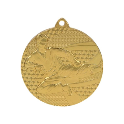 Medalje sporti Tryumf MMC6650, çelik, motiv karateje, ngjyrë ari