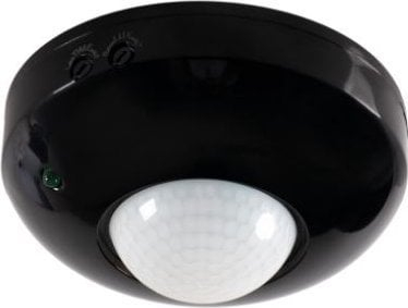 Sensor lëvizjeje PIR Kanlux Zona JQ-37-B, montim në tavan, 10m, i zi