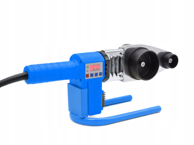 Makina e saldimit të tubave GEKO G81034, 1500W, LCD, 16-63mm, blu