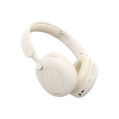 Kufje Havit H655BT wireless, Bluetooth 5.3, me ANC, bezhë