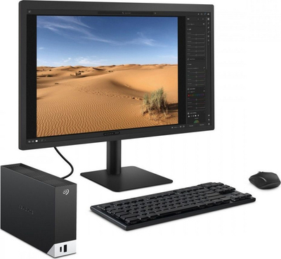 Disk i jashtëm HDD Seagate One Touch Hub 8TB, i zi/hirtë