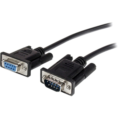 Kabllo seriale StarTech MXT1002MBK, RS232 DB9 mashkull femër, 2m, e zezë