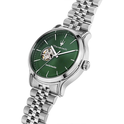 Orë për meshkuj Maserati Epoca Automatic R8823118010, e argjendtë